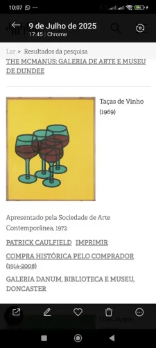 Quadro Decorativo com Taças de Vinho