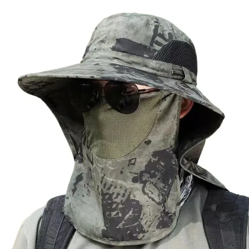 Chapéu de sol camuflado 