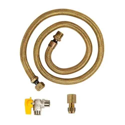 Kit Gás Encanado para Fogão, Forno ou Cooktop - Nbr 14177 Instalação de Gás Gn ou Glp