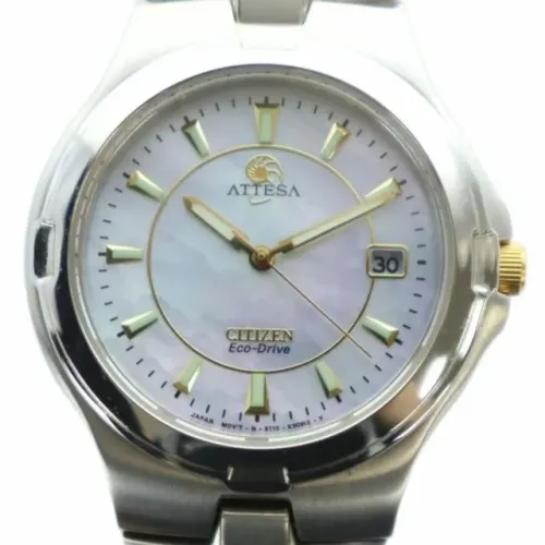 Citizen Attesa E110-K17951 Solar Titanium Prata 10ATM Unisex