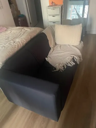 Sofá 3 lugares Odessa Chumbo 160cm