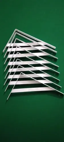 Mão francesa em Metal Branco - Kit com 8