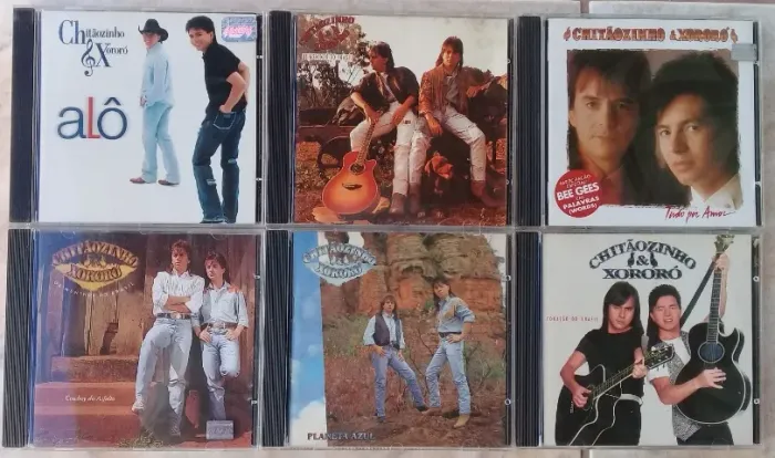 chitãozinho & xororó-6 cds originais-pacote5