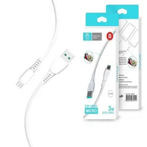 Cabo Micro Usb V8 2.4A Ebay 1 Metro - Branco