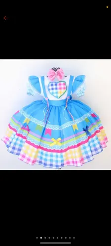 Vestido junino infantil