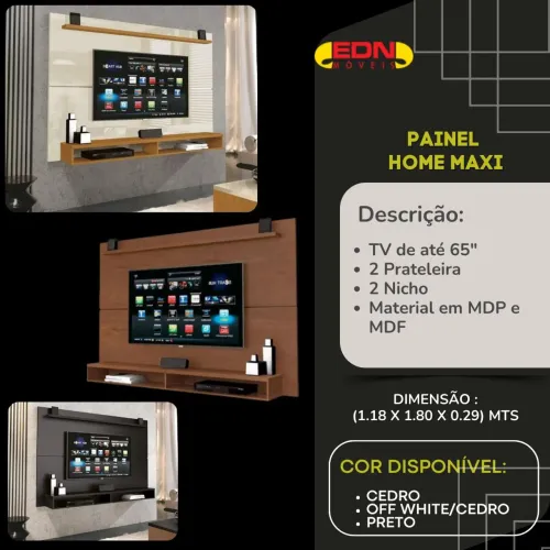 Painel para tv 65