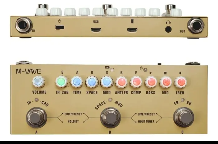 Pedal Multi-efeitos M-VAVE Ac