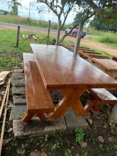 Mesa de madeira de 3 metros 