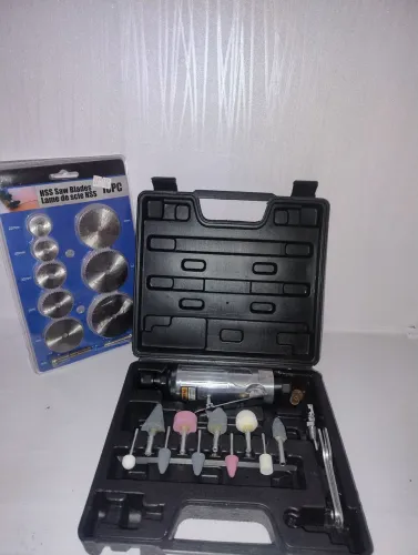 Kit de ferramentas para trabalhos manuais com serra circular e lixadeira