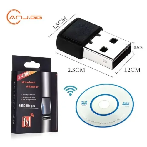 Adaptador USB 2.0 Wireless WiFi 950Mbps Mini/ Alta Velocidade/ Conexão Rápida e Estável Pa