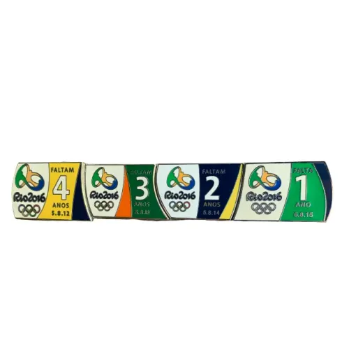 Pins Contagem Regressiva Jogos Olímpicos Rio 2016 