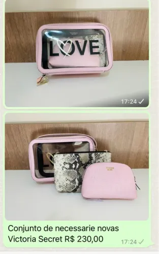 Conjunto de Necessaires Victoria's Secret - Novas