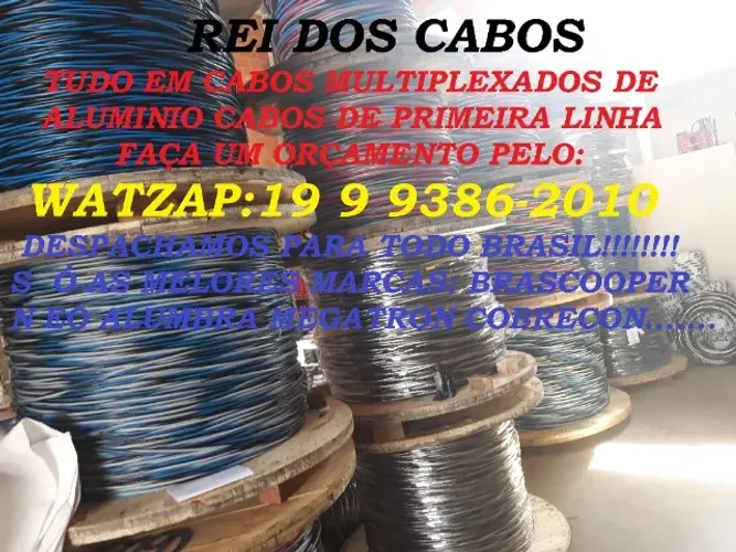 Cabo para 220v triplex todas as bitolas cabo fio para rede eletrica