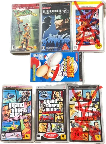 Jogos de PSP - Daxter, Metal Gear Solid, GTA e mais!