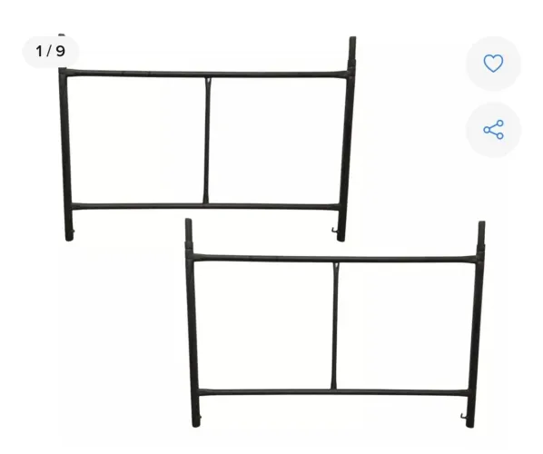 Estrutura de ferro para montagem, 2 peças