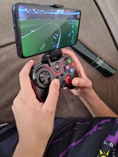 Controle V8 Para Celular Game Pad Joystick Bluetooth 