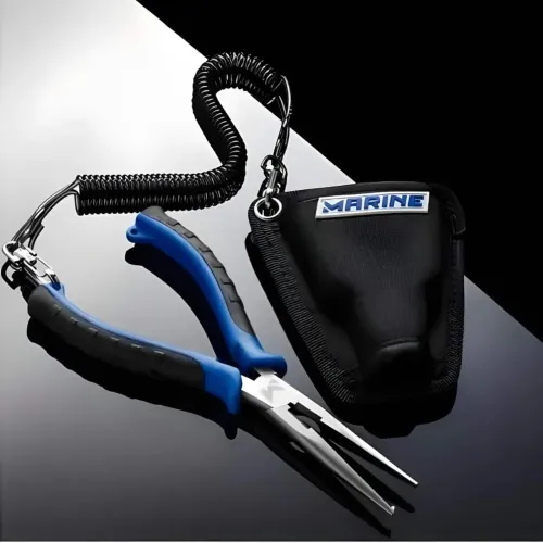 Alicate Marine Sports Fishermans Pliers MS-SRP c/ bainha e cordão.