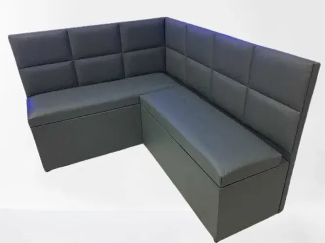 canto alemão sob medida estofado com bau 135 x 135 cm