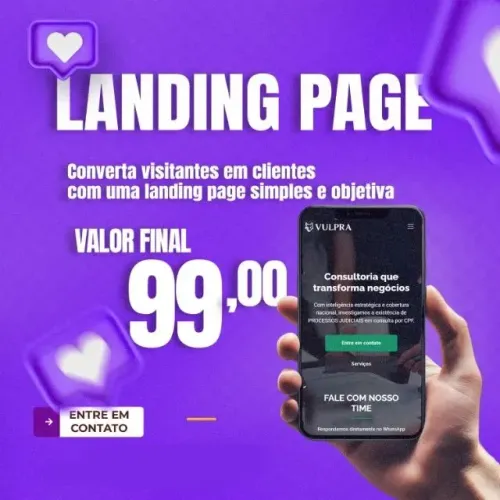 Criação de Site ou Landing Page por Apenas R$100!