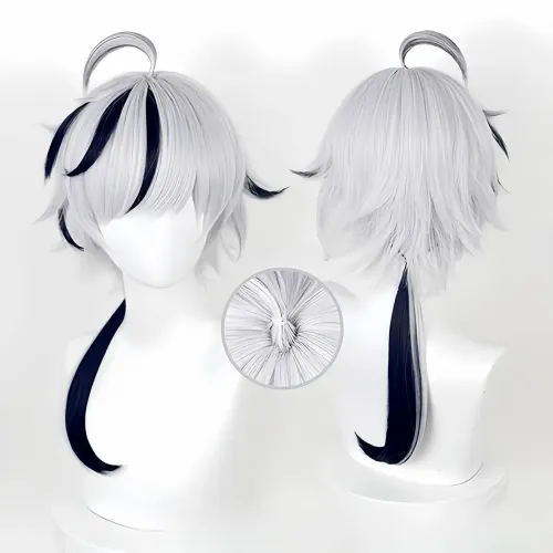 NOVA Peruca Cosplay Blade NuKani Nu Carnival Branco e Preto
