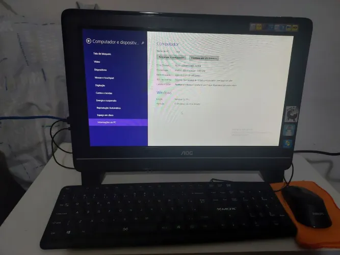 Vendo computador AOC com cpu integrado no munitor.