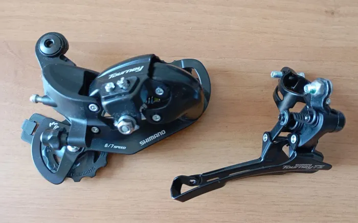 Kit Shimano Tourney Câmbio Traseiro E Dianteiro