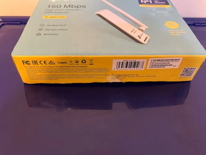 Adaptador Wi-Fi USB TP-Link TL-WN722N 150Mbps