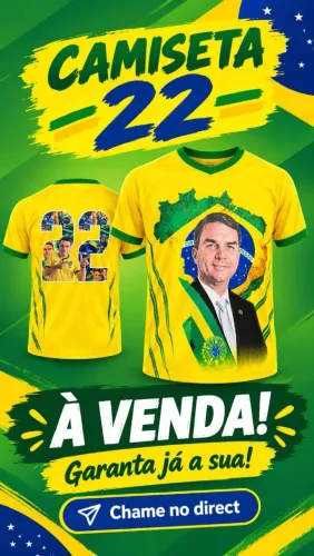 CAMISA DO FLÁVIO BOLSONARO PROMOÇÃO R$39.99