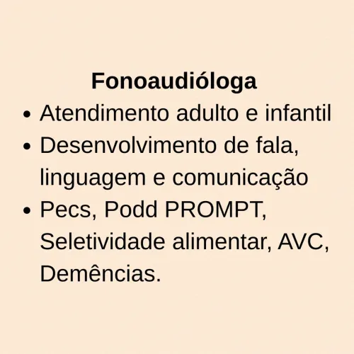 Atendimento clínico em fonoaudiologia