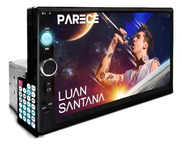 [Novo] Central Multimídia Mp5 1 Din Tela 7 Polegadas Touch Screen