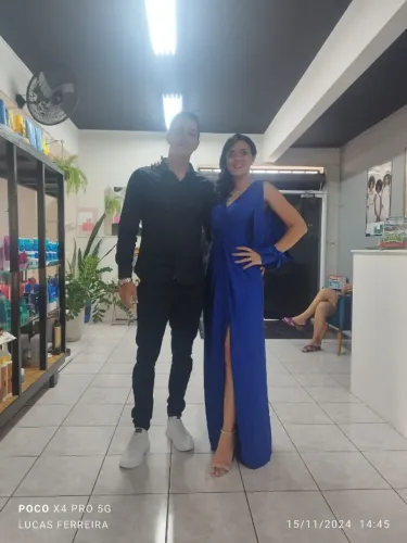 Vestido azul royal
