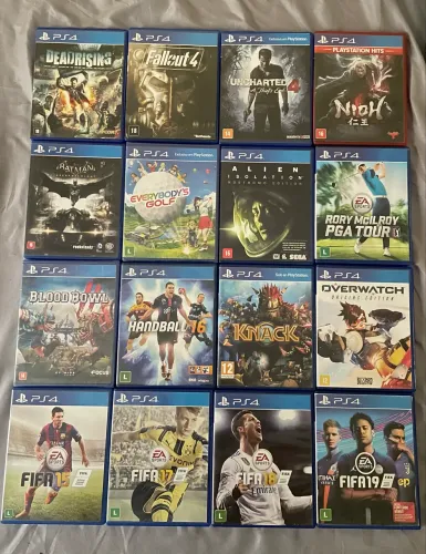 Lote de jogos para PlayStation 4