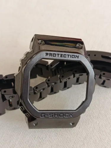 Kit Casio G-Shock full metal, bezel, pulseira. Novo.