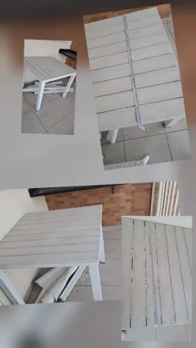 Mesa madeira com cadeiras