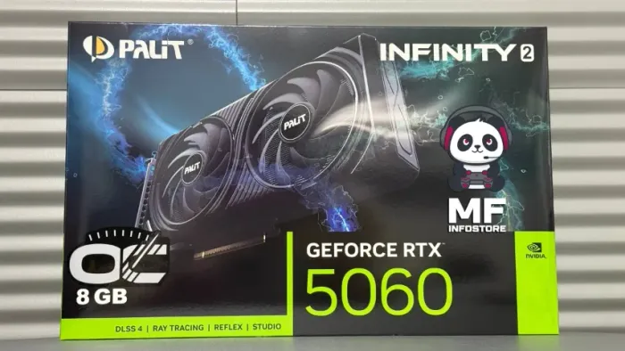 Placa de Vídeo RTX 5060 8GB Palit Infinity OC - NOVA