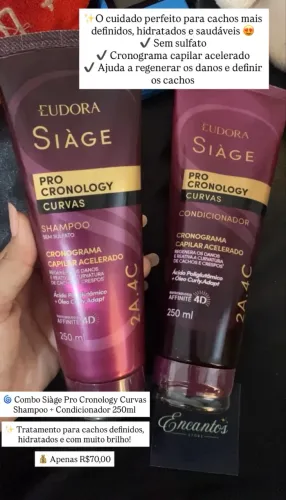 Kit Siáge pro cronology curvas 250ml cada