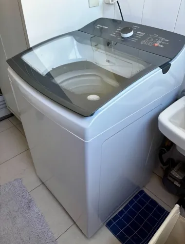Máquina de lavar Brastemp 12kg branca com ciclo tira manchas advanced e ciclo antibolinha
