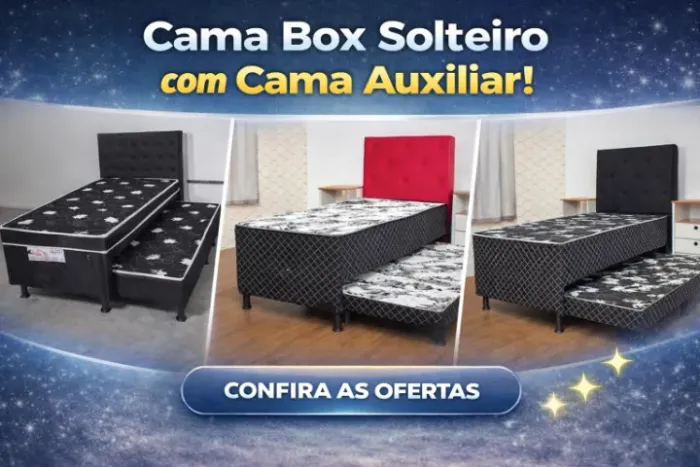 Cama box solteiro conjugada com auxiliar, alta qualidade cama direto da fabrica !!!