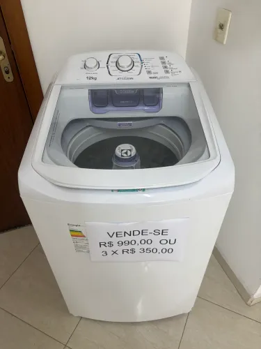 Máquina de Lavar Electrolux 12kg - Semi Nova em Perfeito Estado!
