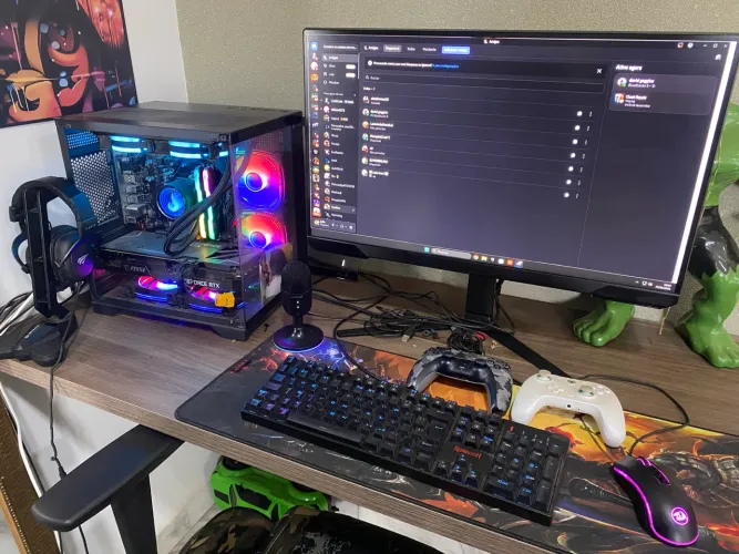 Setup completo PC gamer top de linha!!! RODA TUDO