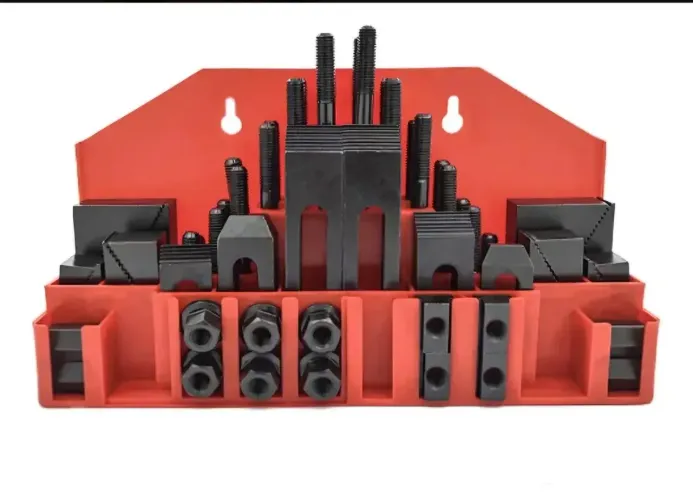 KIT GRAMPOS DE FIXAÇÃO PRESILHAS 58 PEÇAS M12 CANAL 14MM