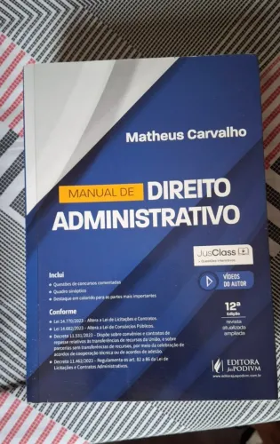 MANUAL DE DIREITO ADMINISTRATIVO - MATHEUS CARVALHO