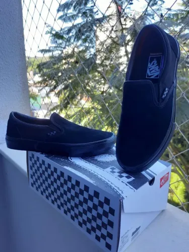 Tênis Vans skate slip-on black