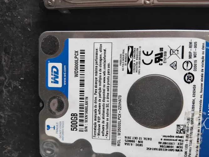 Vendo 2 hds para notebook 