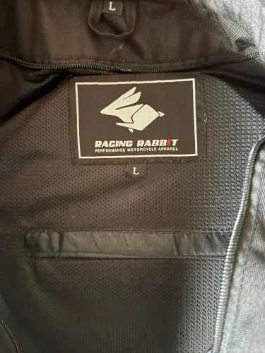 Jaqueta Racing Rabbit FLY 2 em 1 ventilada tamanho G/L