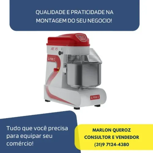 Amassadeira Espiral 25KG G.Paniz 220v Nova
