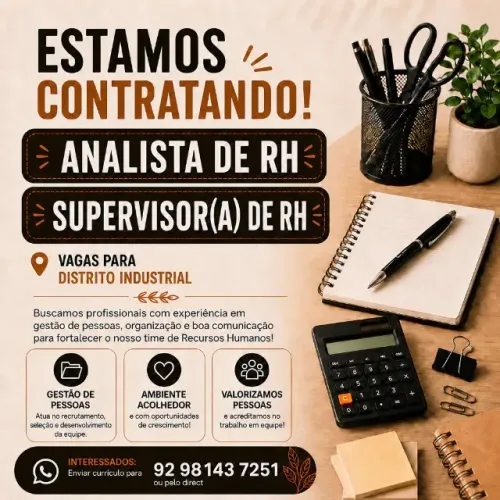 Supervisora de RH e Analista de RH
