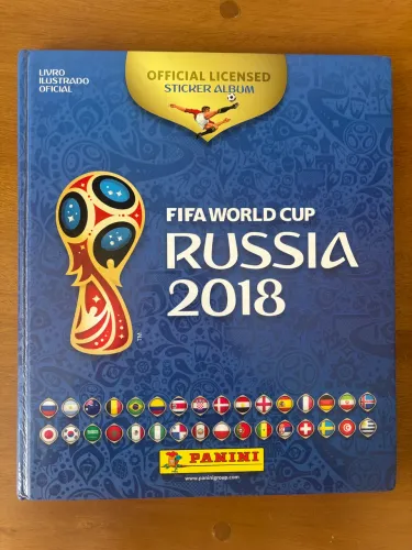 Álbum de figurinhas Copa do Mundo 2018 capa dura completo