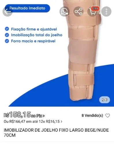 Vendo imobilizador de joelho