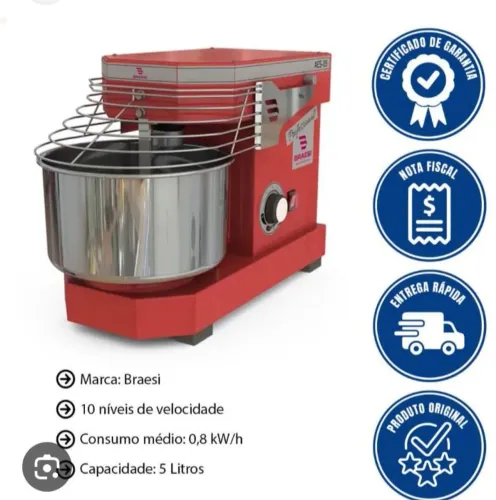 NZ. Amassadeira espiral 5 kg BRAESI